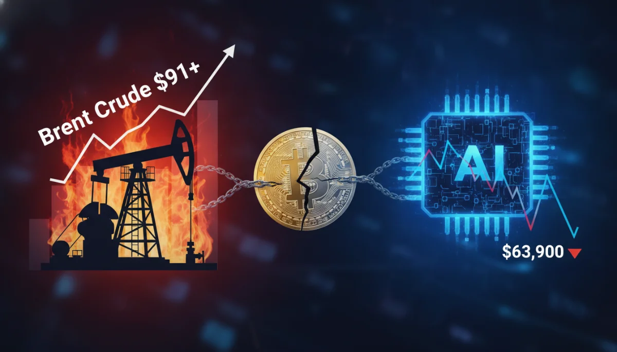 Bitcoin sous 64 000 $ : pétrole, IA et peur extrême