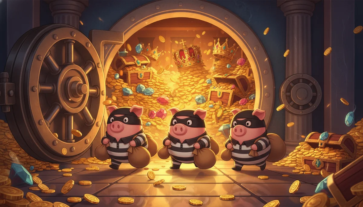 Trois cochons, une banque et un lancement